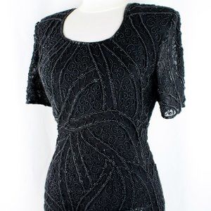 JASDEE Vintage Blouse 24" Length HandWork Bead&Embroidery On Silk Style 1405